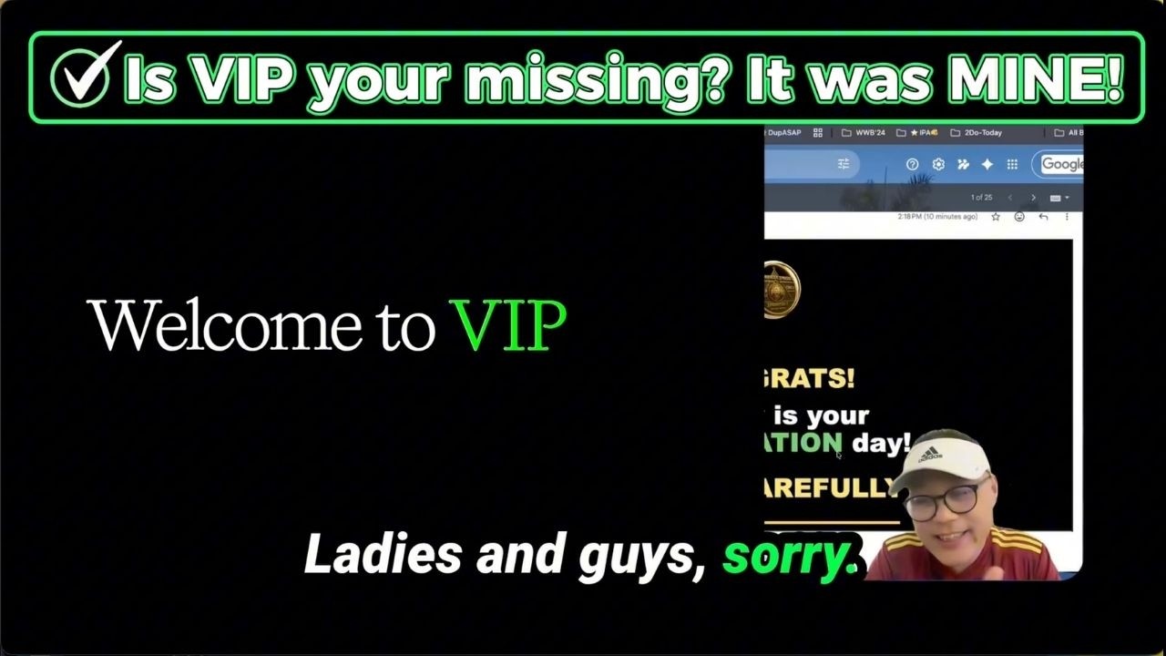 Is VIP your MIssing piece? It was mine! - YouTube