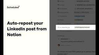 How to auto-repost your LinkedIn post from Notion
