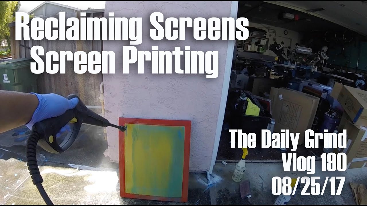 Reclaiming Screens - Screen Printing (Vlog 190)
