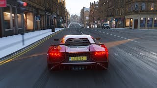 Forza Horizon 4 - Lamborghini Aventador Sv Lp750-4 Night Drive Gece Sürüşü