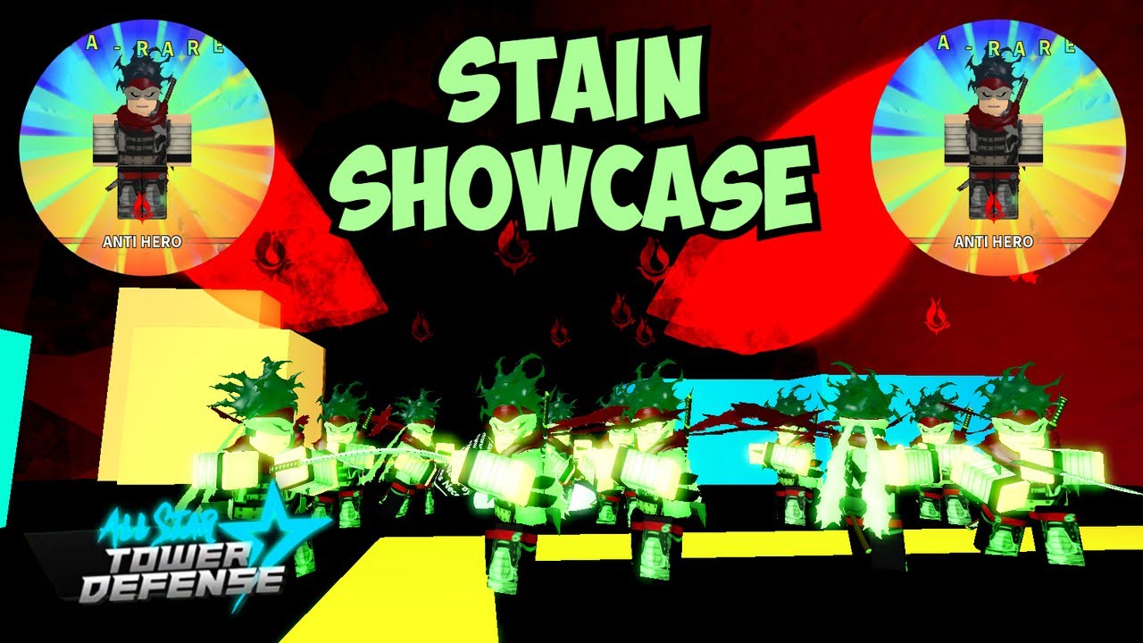 All Star Tower Defense *NEW* Anti Hero (Stain) Showcase! | ROBLOX