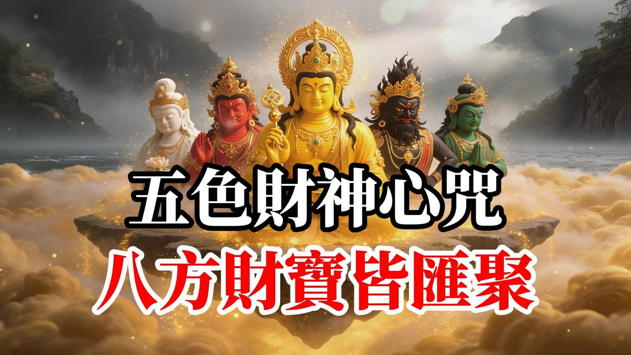 五色財神心咒 五色財神力，增長無盡善業，成就圓滿財富，正財偏財，福德招引，讓您的努力，獲得倍數回報