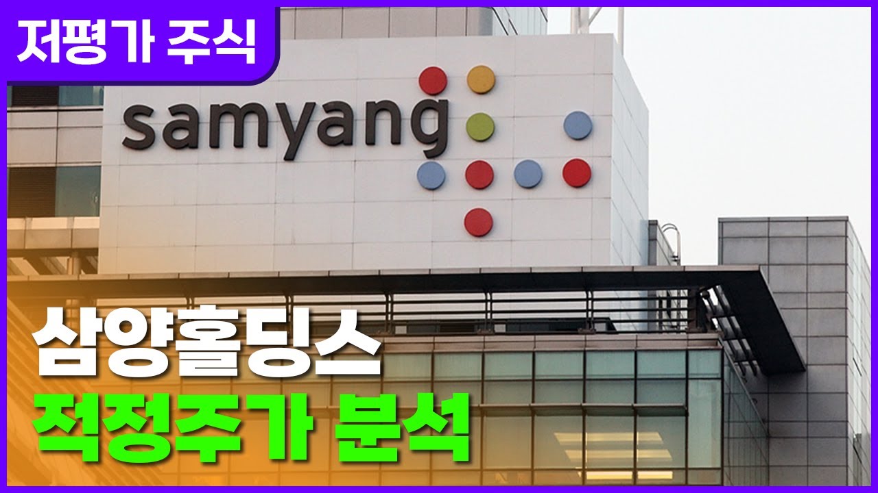 삼양홀딩스 기업가치 적정주가 분석 | 21.12.16 - YouTube