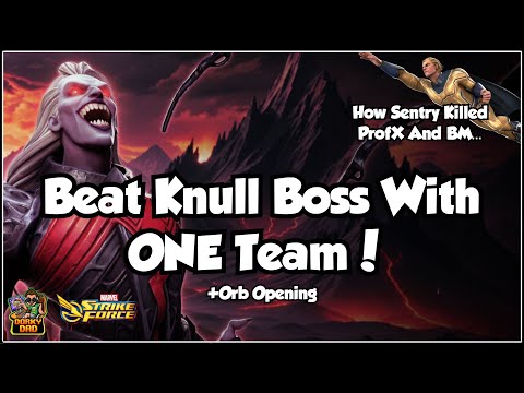 Knull Boss SUPER TEAM Orb Opening Sentry Broken Chase Characters Marvel Strike Force MSF 