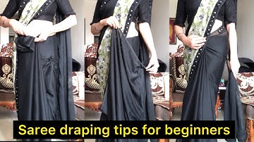 How to drape saree perfectly// saree draping tips for beginners//