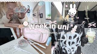 WEEK WITH ME AT UNI productive outfits grwm aesthetic pinterest and pink 🪷✉️ screenshot 4