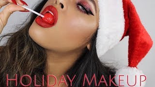 SANTA’S NAUGHTY LITTLE HELPER MAKEUP LOOK 2017