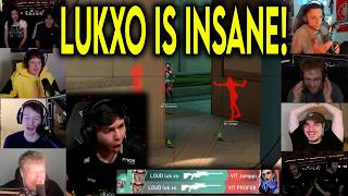 Valorant Streamers React To LOUD lukxo INSANE OP 4k Against Vitality In VCT Champions