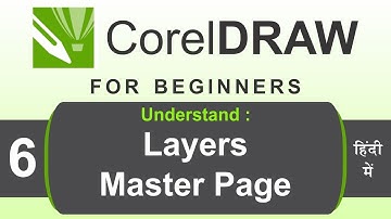 CorelDRAW Tutorial in Hindi for beginners with Practical way Part 6 | Layers and Master page
