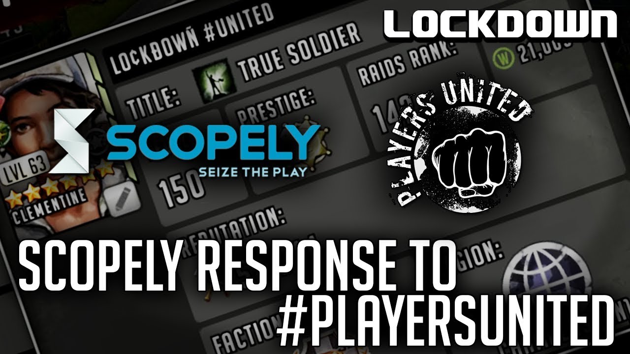 TWD RTS: Scopely Response to Players United - The Walking Dead: Road to Survival