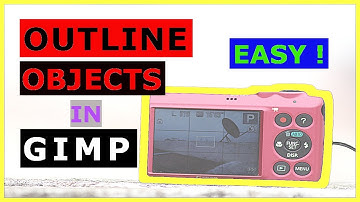 How to outline an object in gimp!