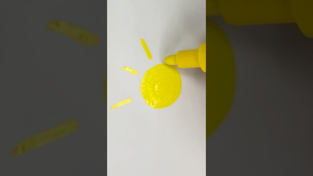Yellow acrylic marker first impression  and activation 