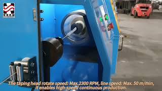 PLC horizontal double layer Φ250 wrapping machine