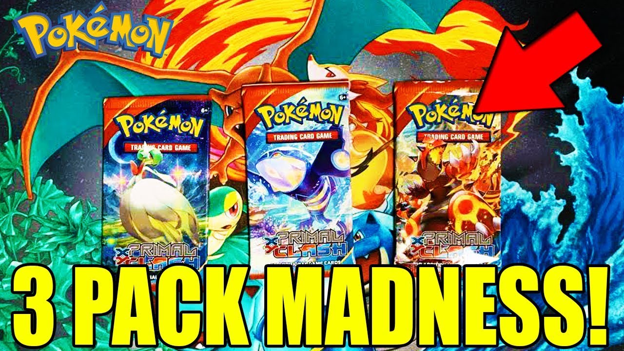 3 PACK MADNESS! Pokemon Cards Opening & Giveaway (Opening 3 XY Primal