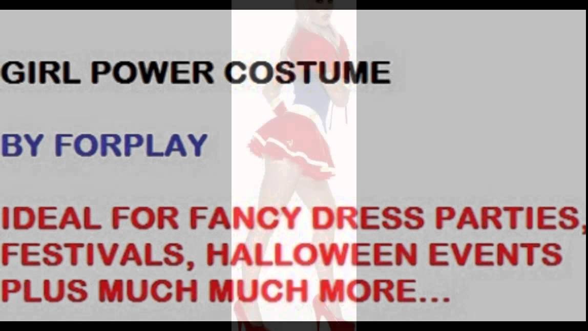 GIRL POWER COSTUME SEXY SUPERHERO OUTFIT FANCY DRESS YouTube