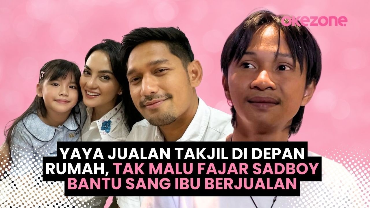 Yaya Jualan Takjil di Depan Rumah, Tak Malu Fajar Sadboy Bantu Sang Ibu Berjualan