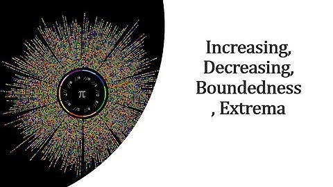 Precalc Increasing, Decreasing, Boundedness, Extrema