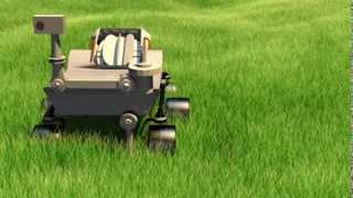 Rover of the near future for seed planting and soil testing.