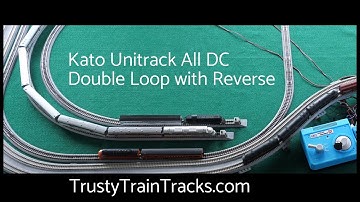 Double Track N Scale Kato Unitrack with Reverse Loop