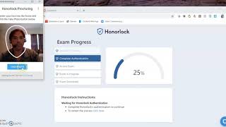 HonorLock MyLab Quiz Directions