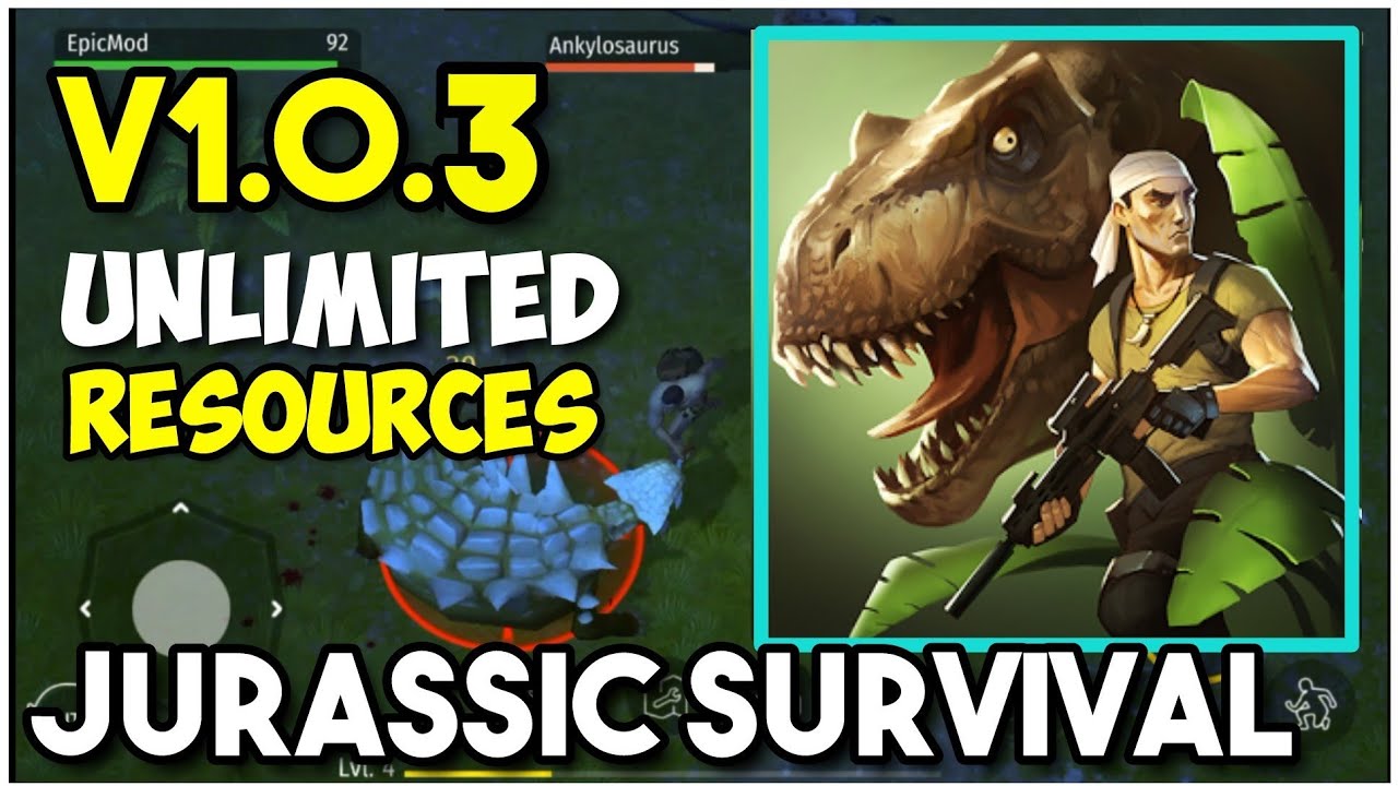 (⚡No Root⚡) JURASSIC SURVIVAL v1.0.3 MOD APK / HACK / CHEATS | Unlimited Resources