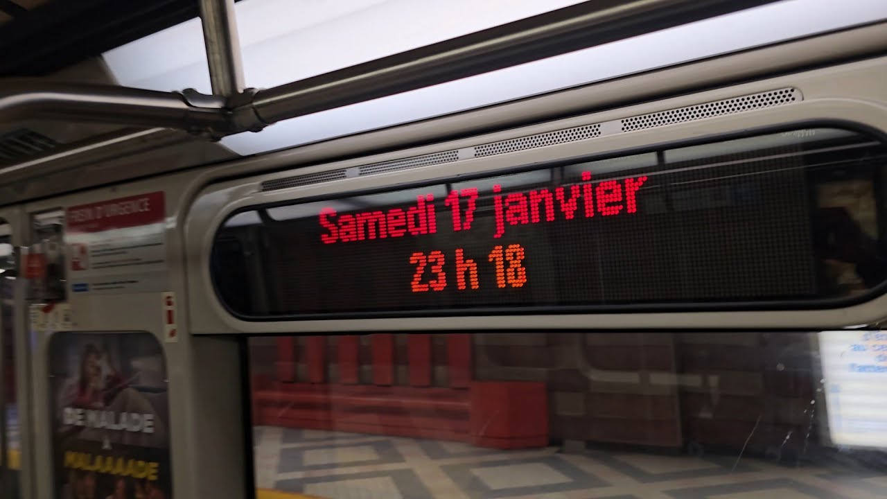 🔵 MR-73 Montreal Metro train ride on the Blue Line between Édouard-Montpetit and Jean-Talon stations