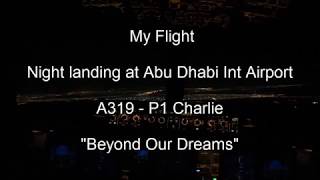 Mendarat di waktu malam di Abu Dhabi Int Airport