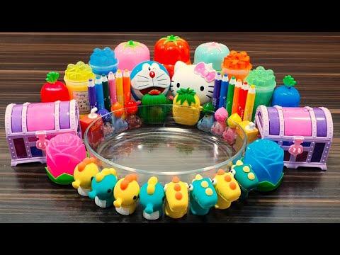 Mixing Makeup, Glitter and more into CLEAR Slime ! Most Satisfying Slime Video ★ASMR★
