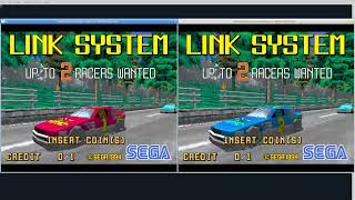 Multi cabinets Daytona USA's attract mode in MAME