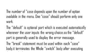 Menu Driven Program in C