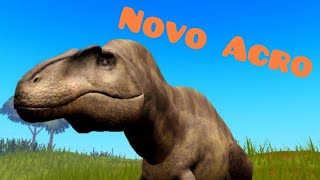 Mostrando O Novo Acrocantossauro - Dinosaur World Mobile
