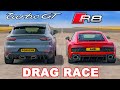 Porsche Cayenne Turbo GT v Audi R8: DRAG RACE