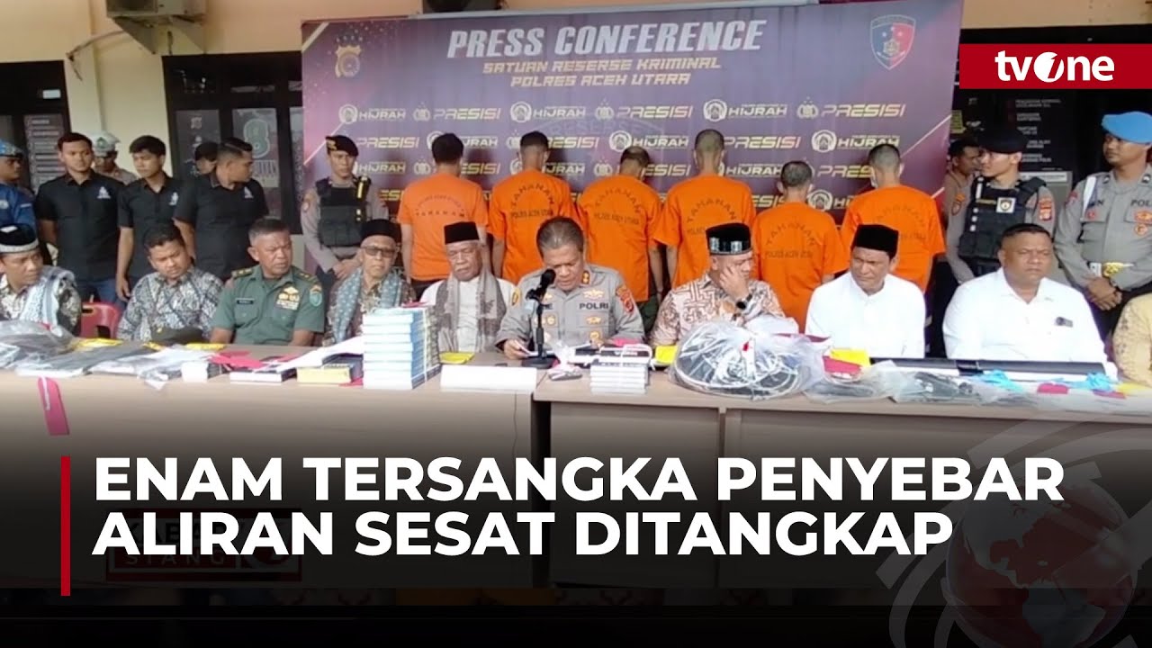 Enam Orang Penyebar Aliran Sesat di Aceh Utara Diamankan Polisi