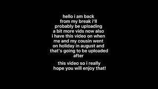 HELLO IM BACK! :D