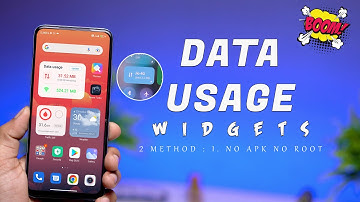 No Root : Enable Data Usage in Xiaomi Phones | Add DATA USAGE Widget on Your Android Phones 🔥