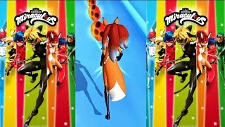 I Ped The Obstacles While Running In The Cold With Fox Alya Miraculous Ladybug And Cat-Noir