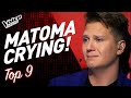 All blind auditions that made coach matoma cry  top 9