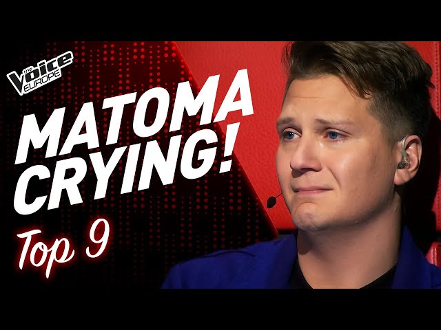 All Blind Auditions that made Coach Matoma CRY! | TOP 9 class=