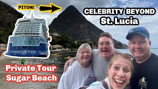 St. Lucia Sugar Beach Pitons Celebrity Beyond Life With Favor