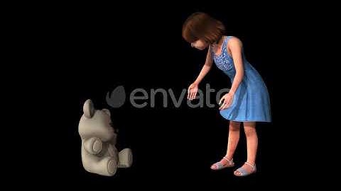 Child Gets Angry With The Toy Bear | Motion Graphics - Envato elements