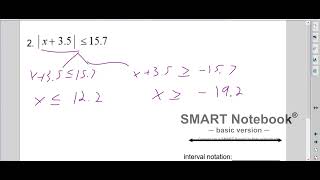 Alg 2 1 5 notes abs val inequalities