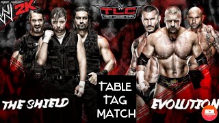 The Shield Vs Evolution - WWE TLC : Tables, Ladders & Chairs : WWE 2K20 screenshot 2