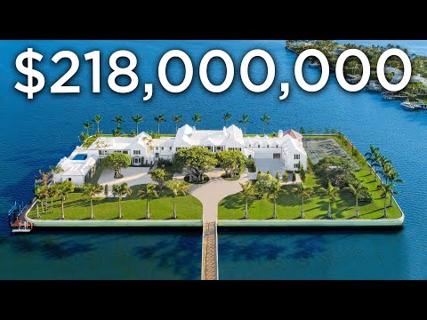 Touring a $218,000,000 Florida Mega Mansion on a Private Island