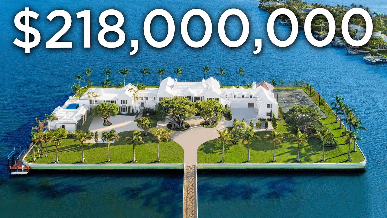 Touring a $218,000,000 Florida Mega Mansion on a Private Island