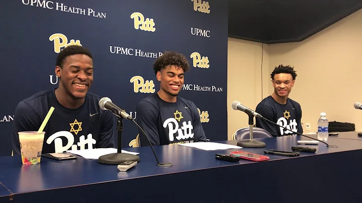 Pitt PG Xavier Johnson, SF Malik Ellison and SG Tr...