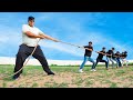 Super Big Man Vs My Team - Rope Pulling Challenge