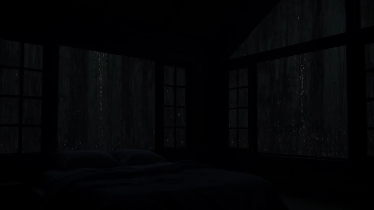 Quiet Midnight Rain Ambience | Fall Asleep Faster with Night Rain Sounds | Deep Rest and Relaxation