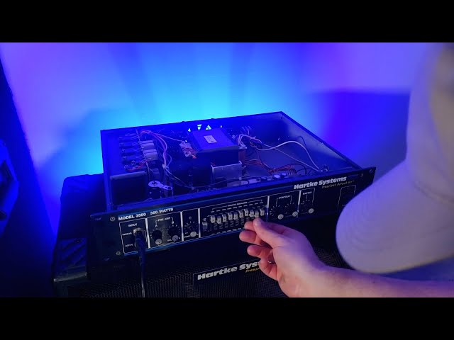 Simple troubleshooting and diagnosis of a Hartke model 3500 bass
