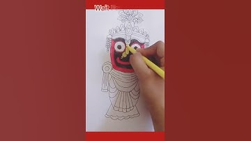 Easy Drawing Of Lord Jagannath|| Jagannath Rath Yatra 2022 #rathyatra #shorts #youtubeshorts
