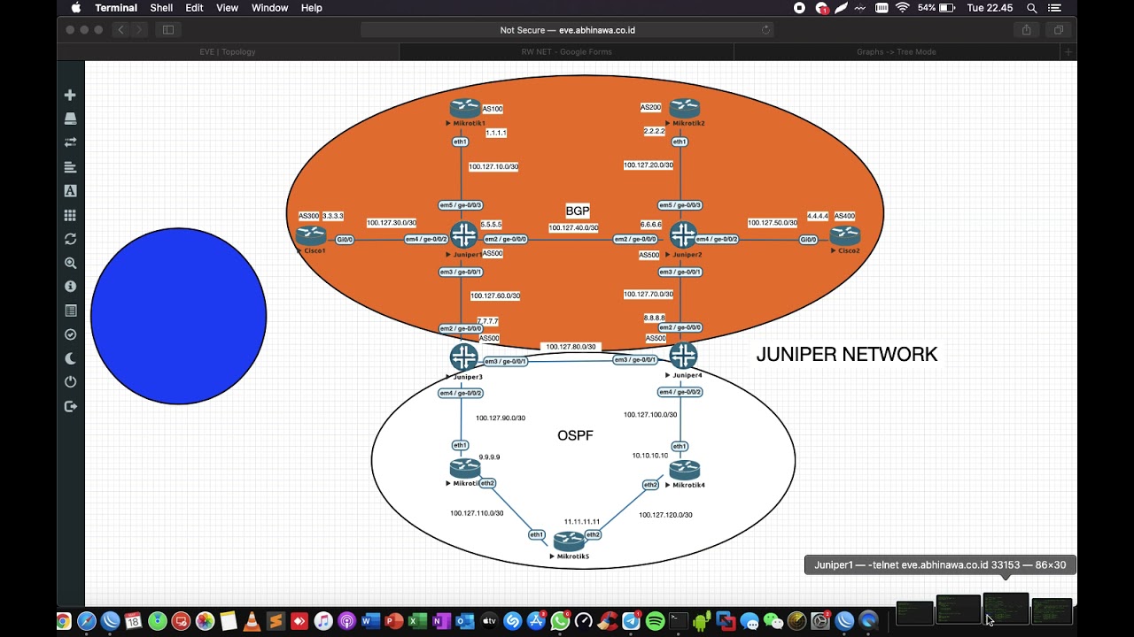 Basic Konfigurasi Routing OSPF di Juniper